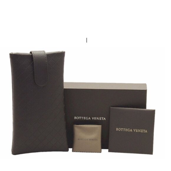 NEW Bottega Veneta Calfskin Leather & Acetate Cat Eye Sunglasses w Origi…